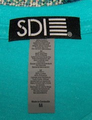 NEW SDI Crew Neck Cotton & Poly Tee Shirt SHINNECOCK HILLS GOLF CLUB M Turquoise