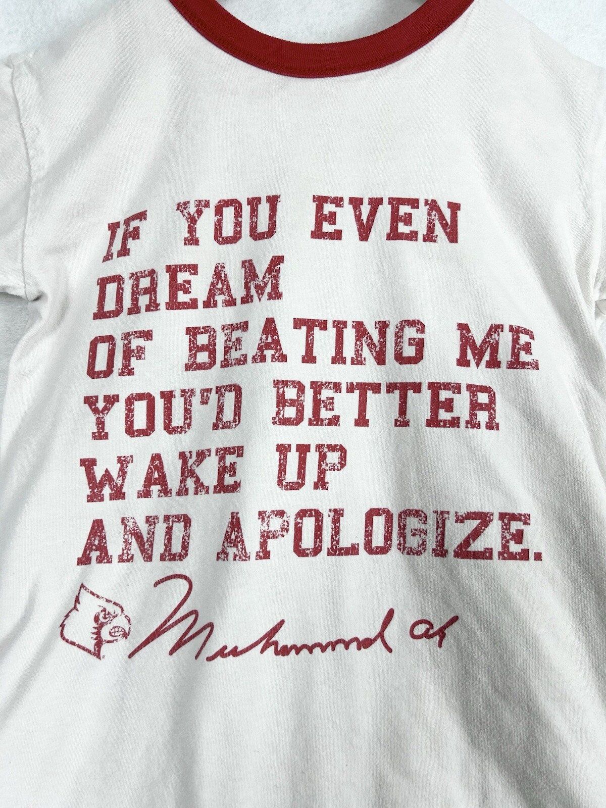 Rare Vintage Muhammad Ali Hip Hop Reversible T Shirt Made in USA Small gallery