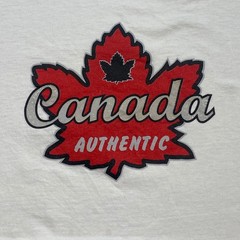 INC Canada Authentic Graphic T Shirt M White Streetwear Maple Leaf Tee