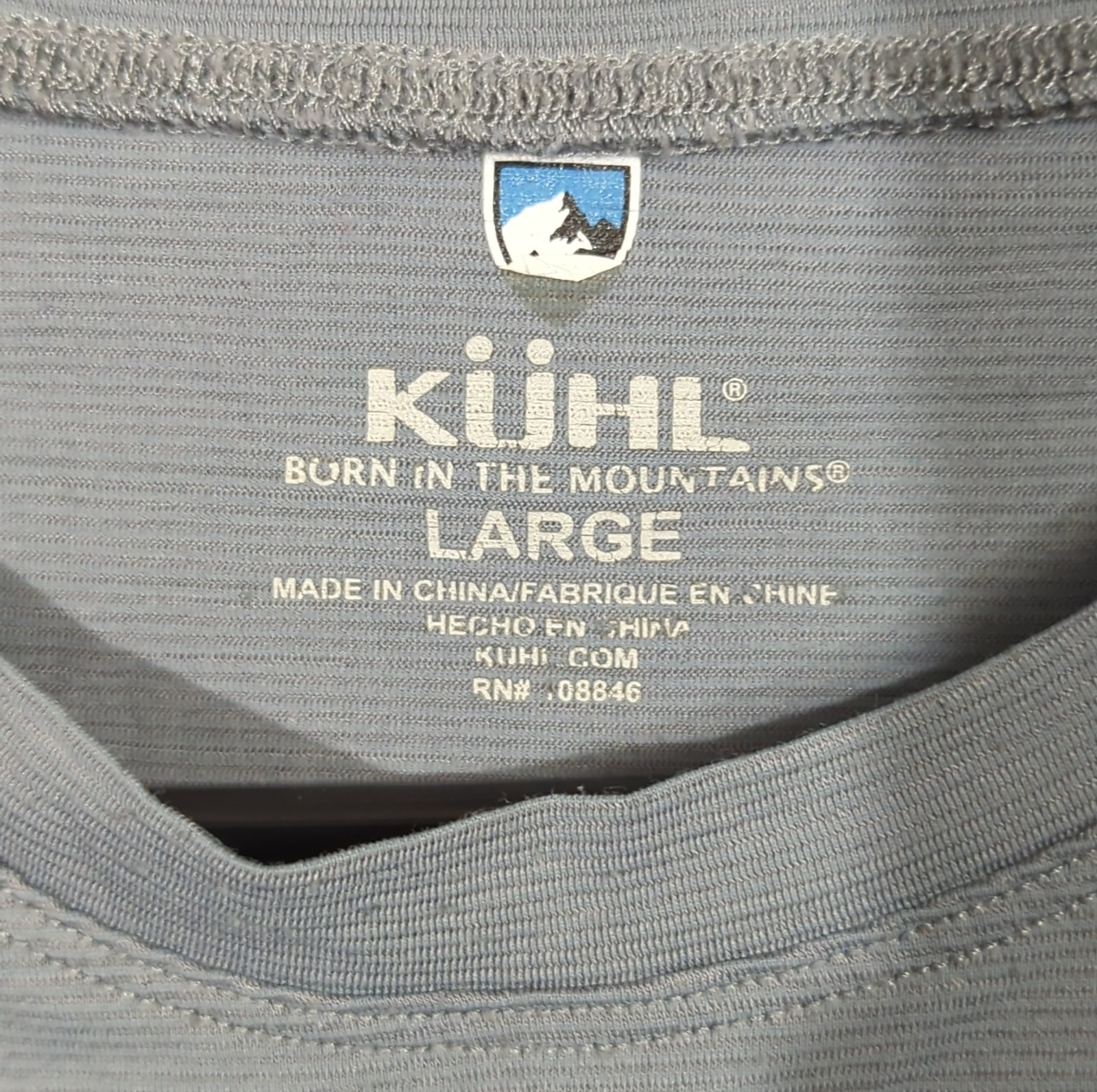 Kuhl T-Shirt Men's L Gray Short Sleeve Merino Wool Blend Performance Outdoor gallery