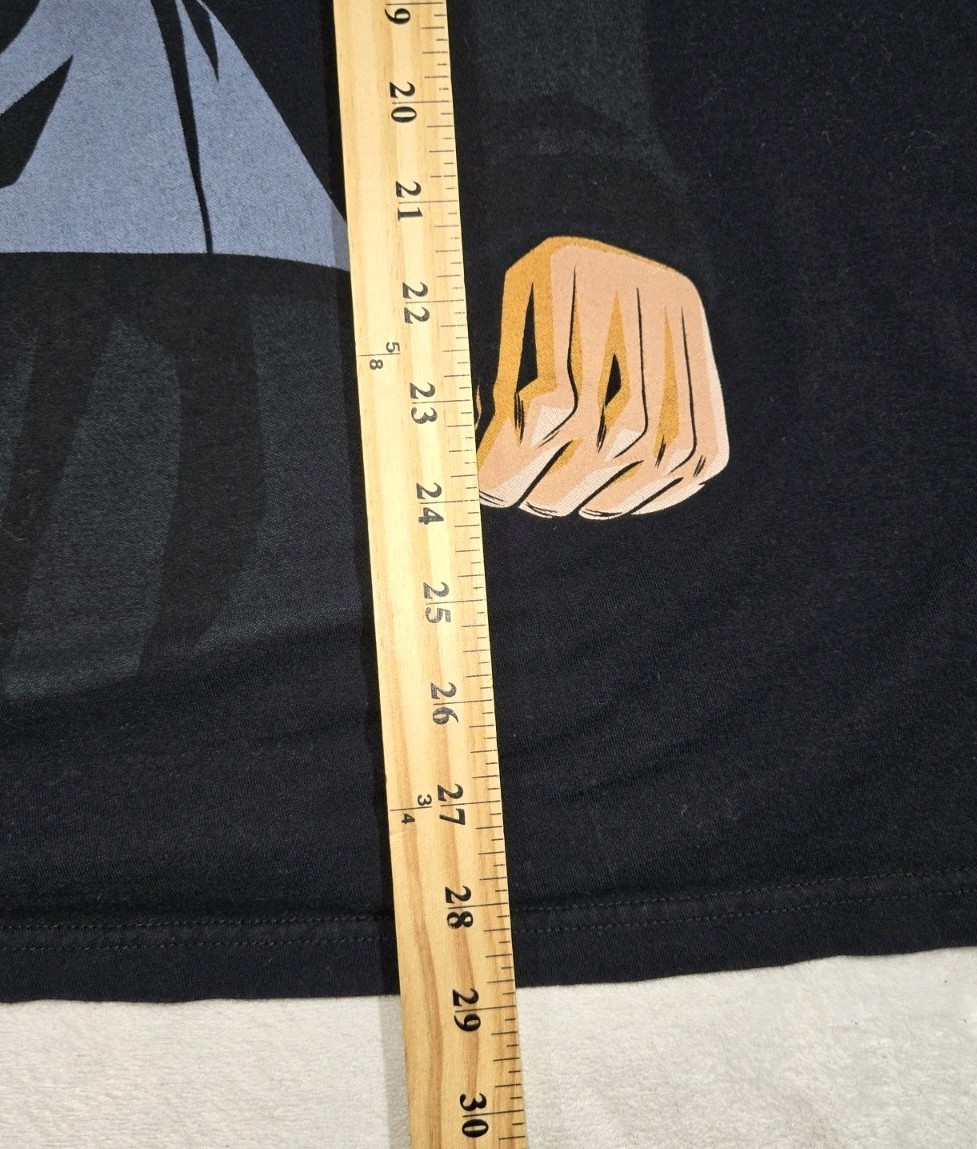 Mens Dragon Ball Goku Black Super Saiyan Rose T Shirt Black 2XL "Shrunk" gallery