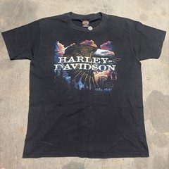 Vtg 1999 Harley Davidson Eagle Soaring Savannah Georgia T-Shirt Large USA Made