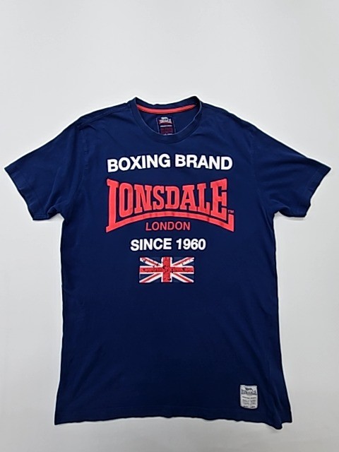 Lonsdale Men Blue Graphic Print T-Shirt Size XL Excellent Condition