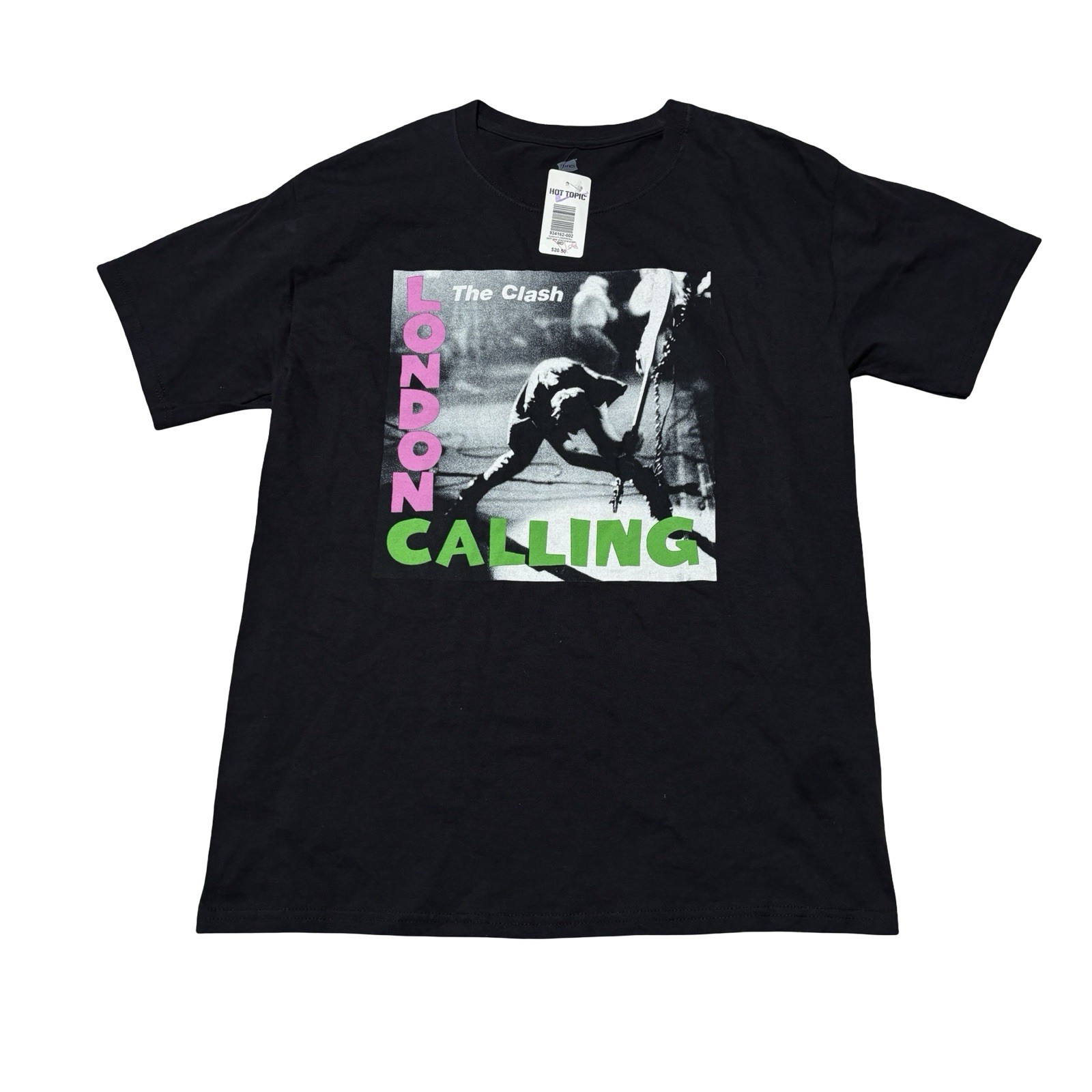 The Clash London Calling T Shirt Punk Shirt Black Size M 19 x 28 (Stained) gallery