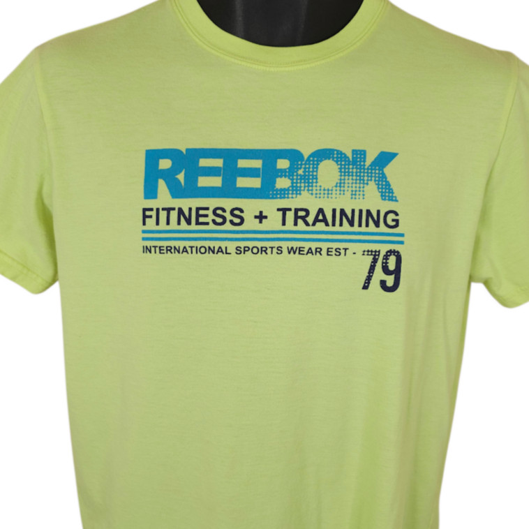 Reebok Fitness Training T Shirt Mens Size Medium Lime Green Sportswear gallery