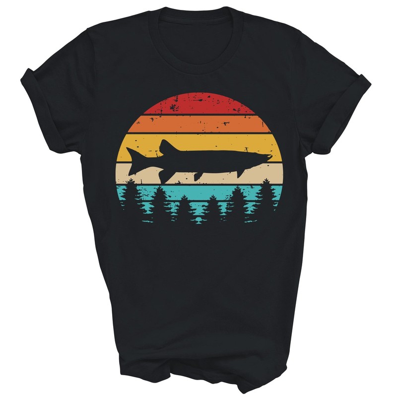 Muskie Fishing Vintage Unisex Shirt Gift