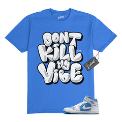 1 Mid Legend Blue White T Shirt to Match DKMV