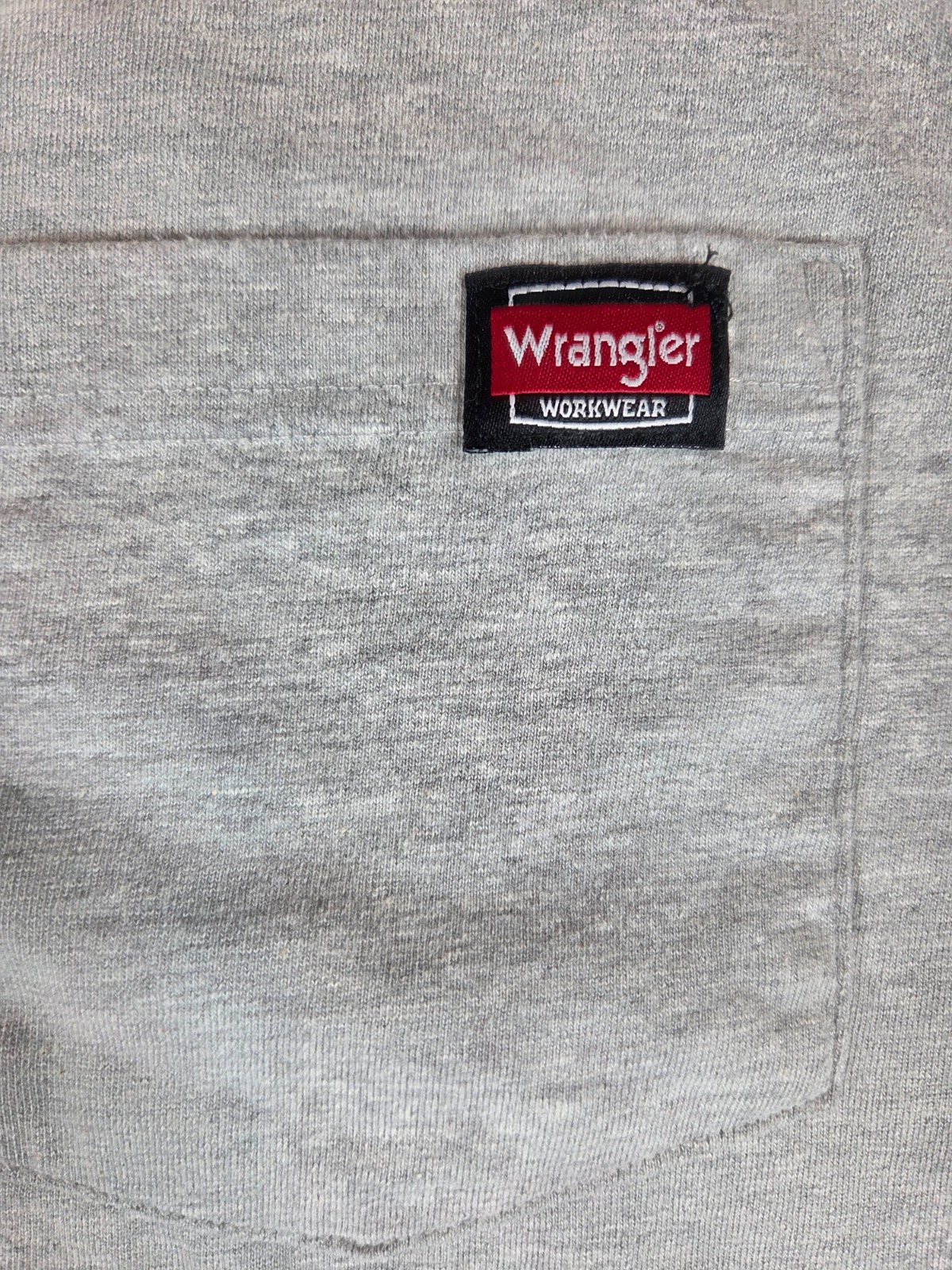 Wrangler Workwear Men's 3XLT Gray Heavyweight Short Sleeve Pocket T-Shirt gallery