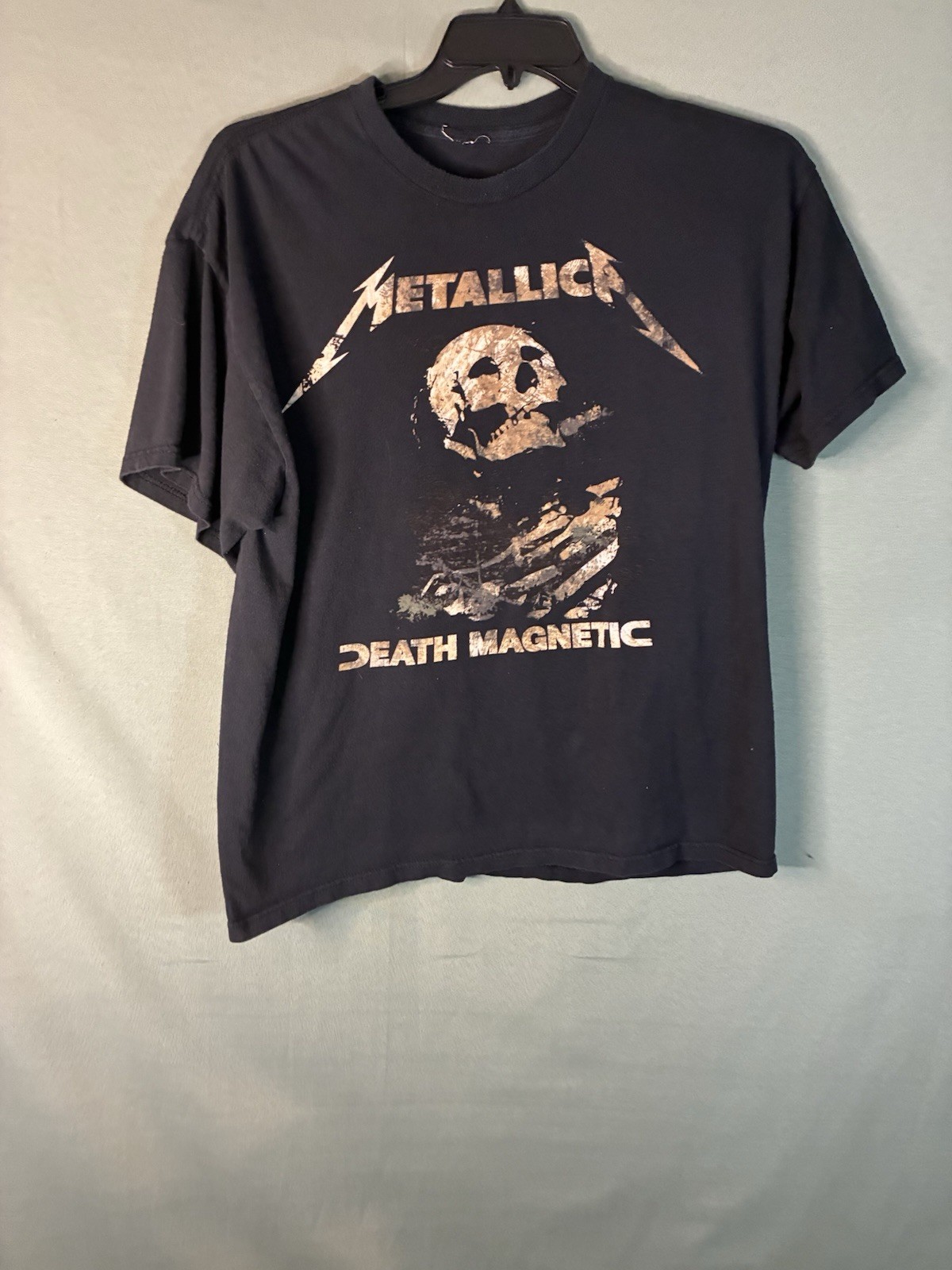 Metallica Death Magnetic Concert Shirt Original XL 2009 No Tag Small Stain gallery