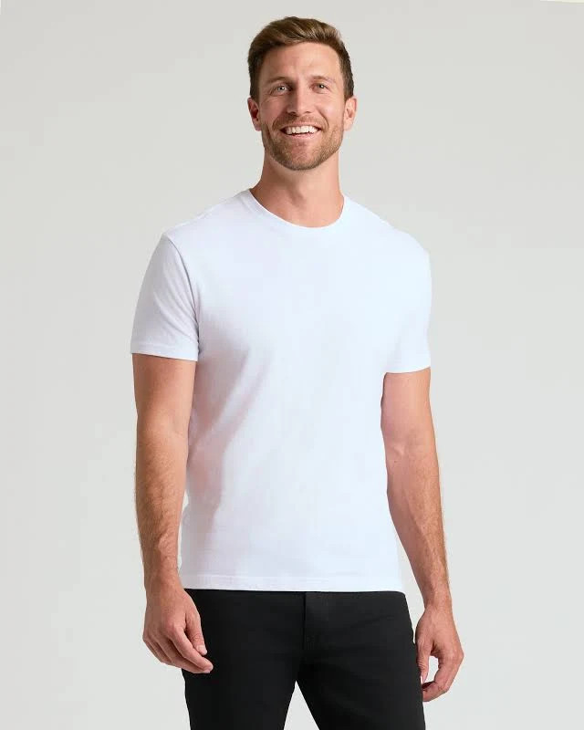 True Classic Classic Withe Crew Neck T-Shirt New