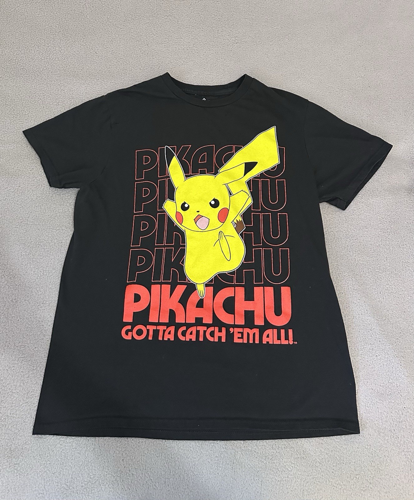 Pokemon Pikachu Gotta Catch Em All T-Shirt Black Unisex Size M Graphic Tee gallery