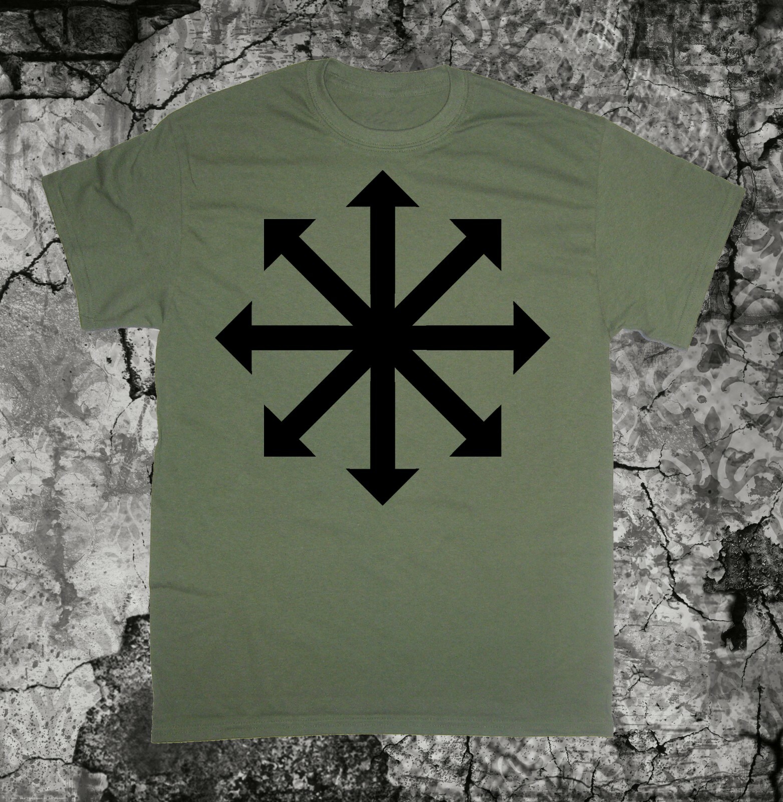 Chaos Symbol Shirt - Occult pentacle star Punk Metal grunge gothic of cross gallery