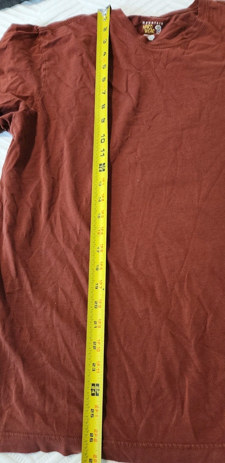 Mountain Hardwear Long Sleeve Shirt Rust Red Large Cotton Outdoor Climbing Rock gallery