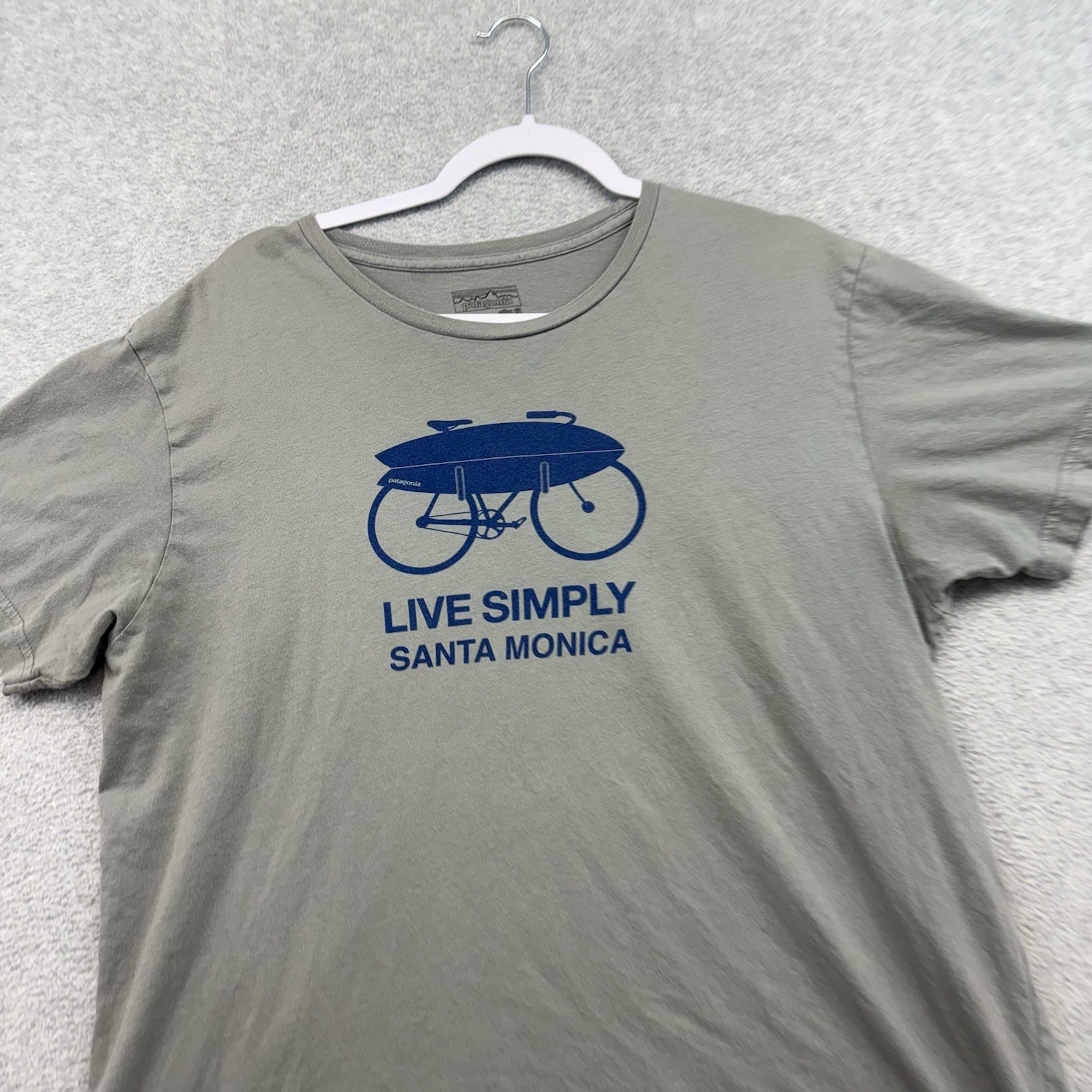 Original Classic Patagonia Mens Live Simply Bicycle Organic Cotton T shirt XL gallery