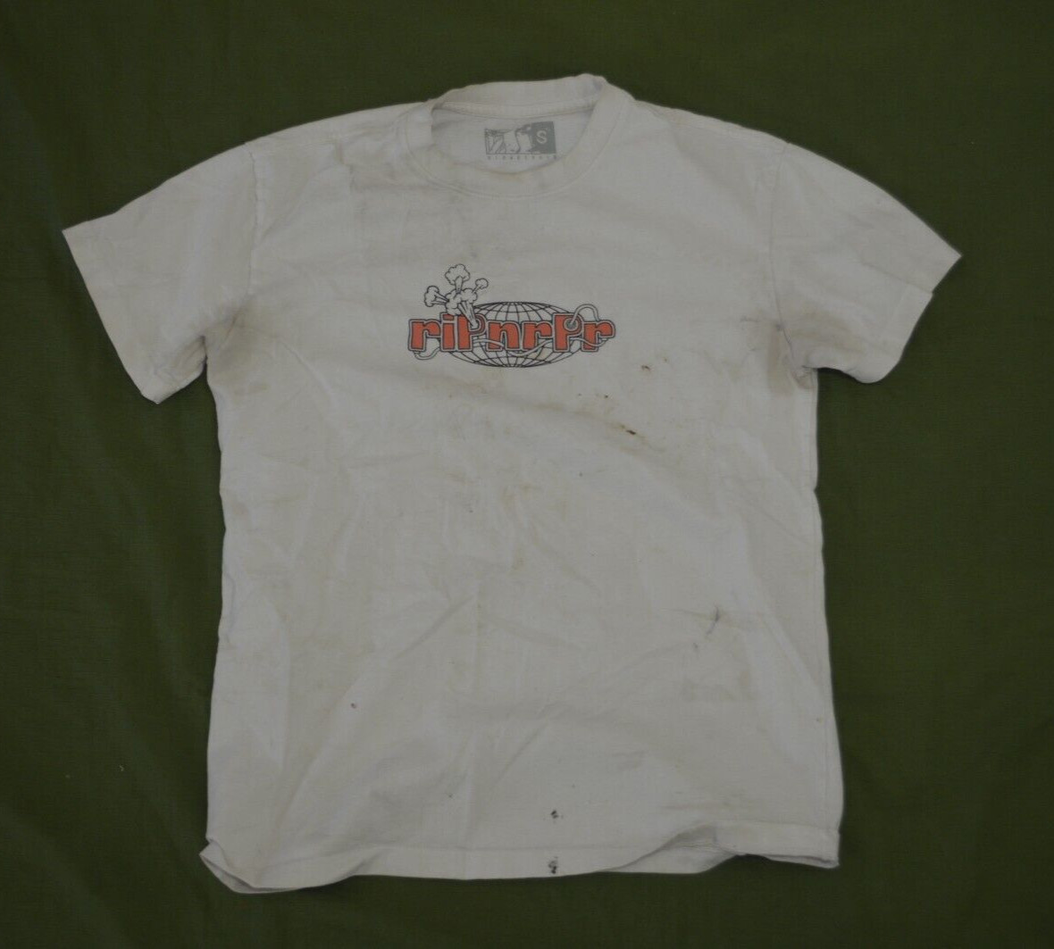 RIP Rapper Hip Hop Rap Tee White T Shirt Size S Made in USA DESTROYED gallery