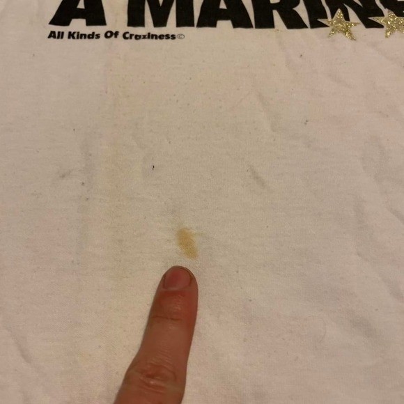 VTG 80s Soffe My son one of the fee the proud a marine military tshirt XL USA gallery