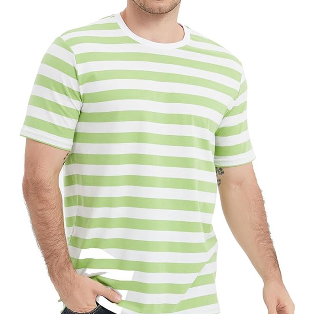 Cool Men's Summer Loose Striped Sailor T Shirt Casual O Neck Short Sleeve Tee gallery