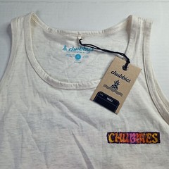 Chubbies Men’s The Wind Slammer Tank Top Graphic Sunset Waves Size S New W/ Tag