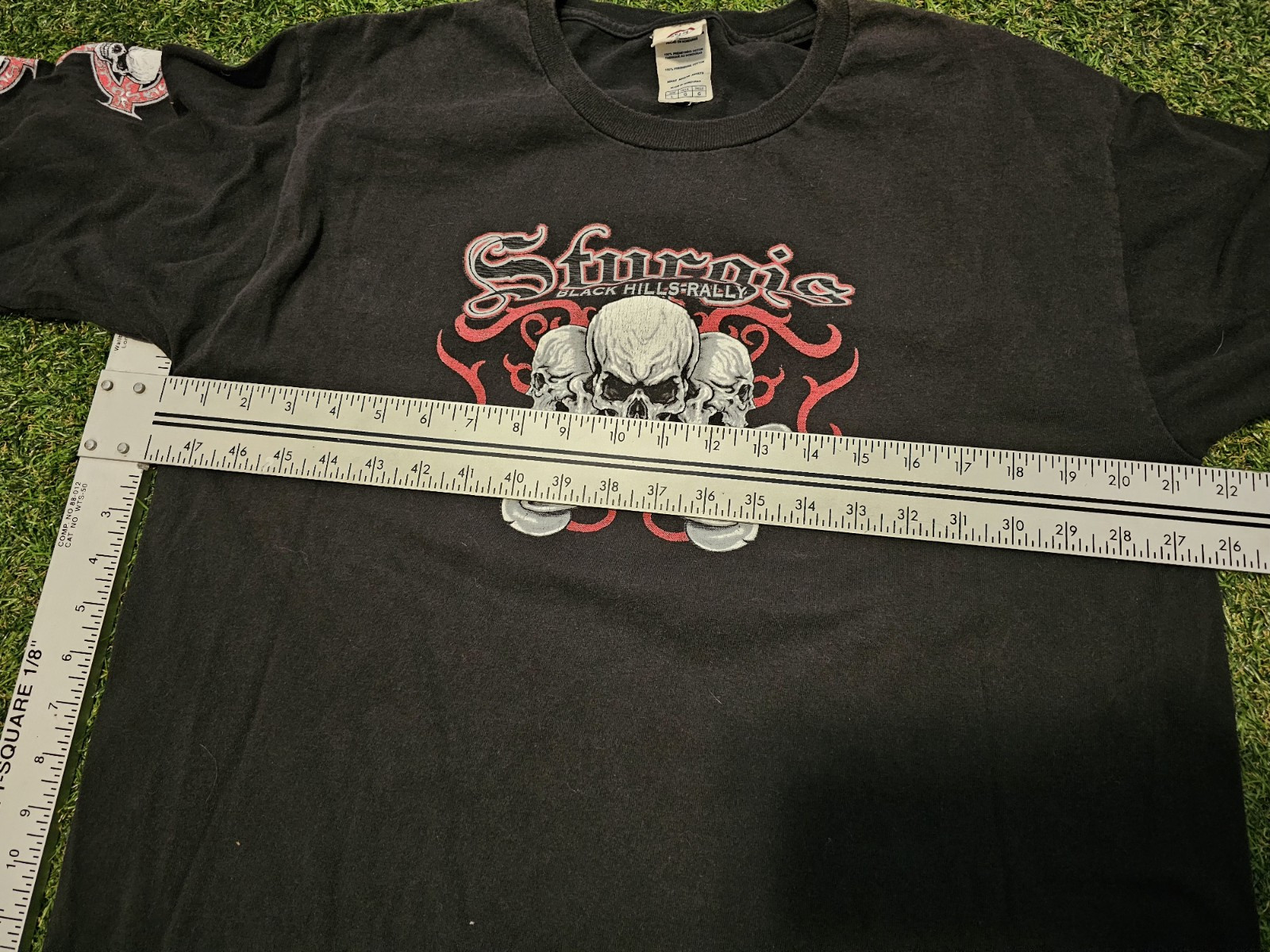 2009 Sturgis Black Hills Rally 69th Annual Black Red Skull Shirt L Large 2000s gallery