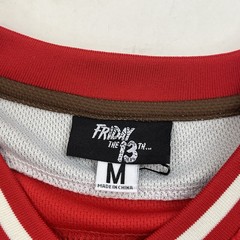 Friday The 13th LIDS Jason Voorhees Hockey Jersey Blue & Red Stitched MEDIUM