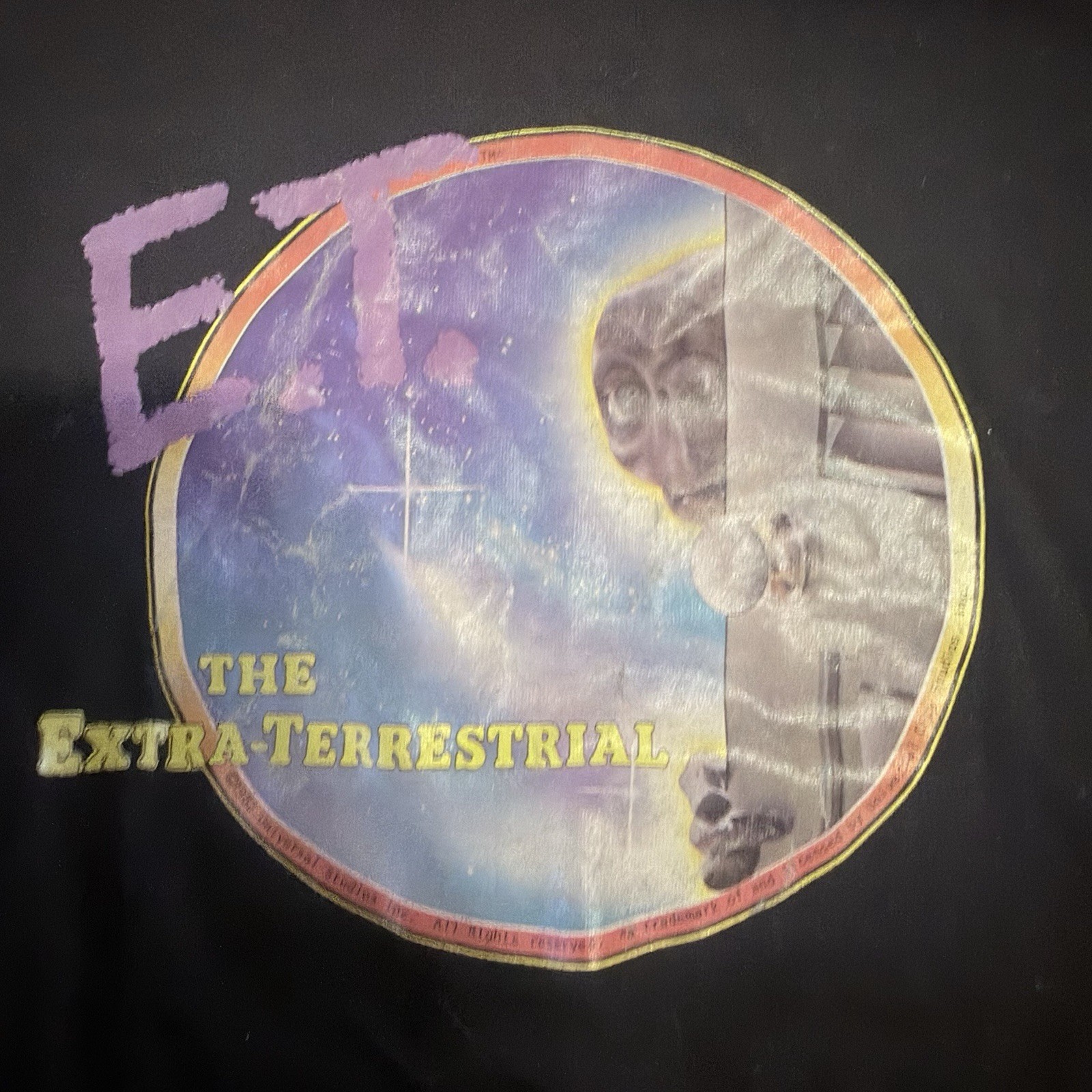 Vintage 1982 E.T. Extra Terrestrial Movie T Shirt Single Stitch Wrights SZ M gallery