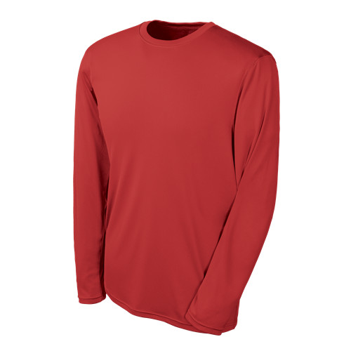 Champion Tactical TAC26 Men’s Long Sleeve Double Dry T-Shirt, Scarlet, Small