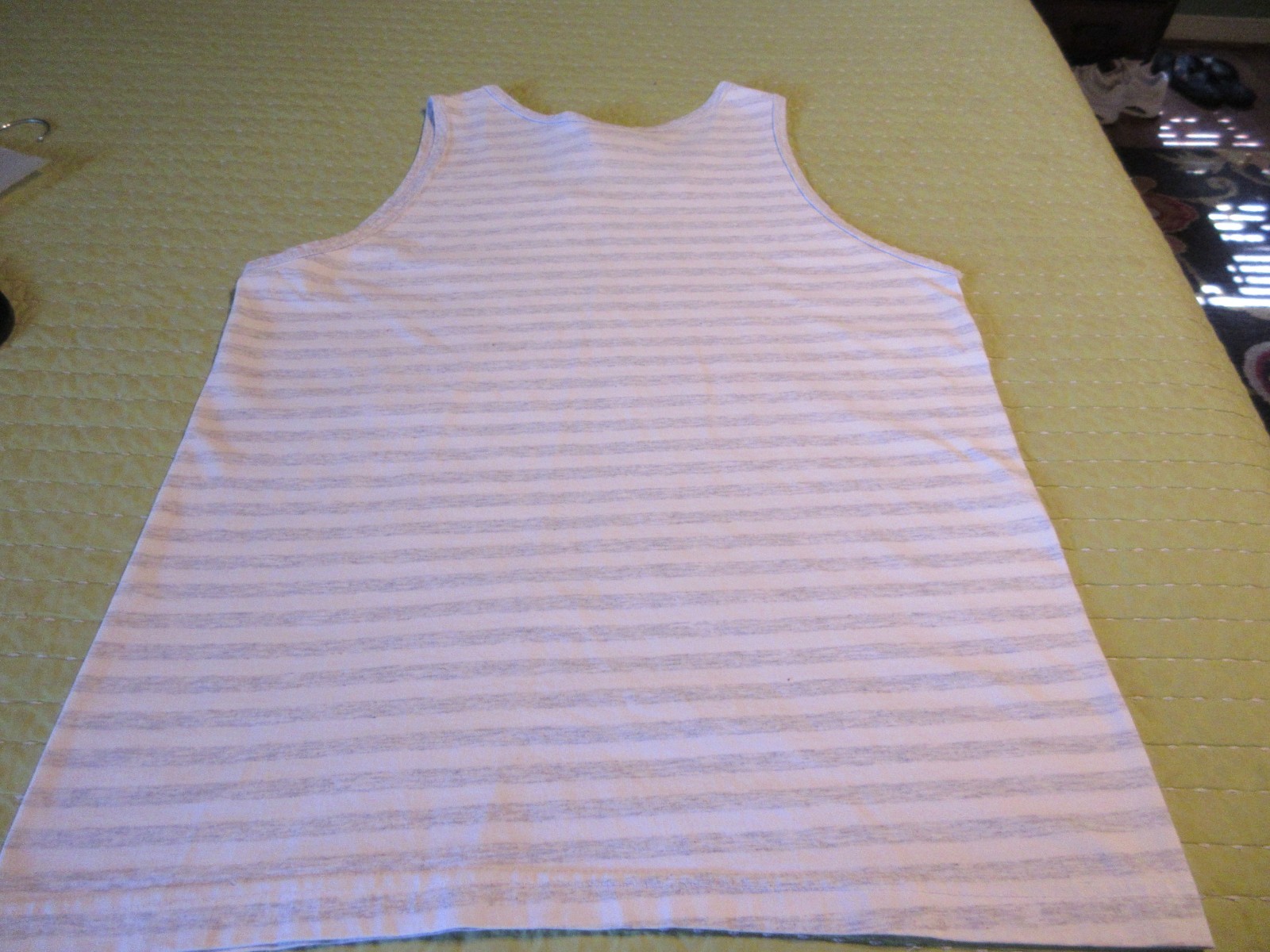New 90's Vintage Size Large Las Vegas Striped Tank Top T-Shirt gallery