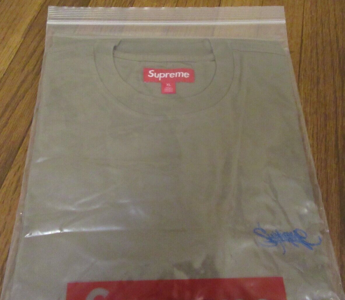 Supreme Washed Tag S/S Top Size XL Olive SS24 Supreme New York 2024 Brand New