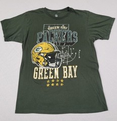 NFL Team Apparel Green Bay Packers Distressed Graphic Print T-shirt Men’s M