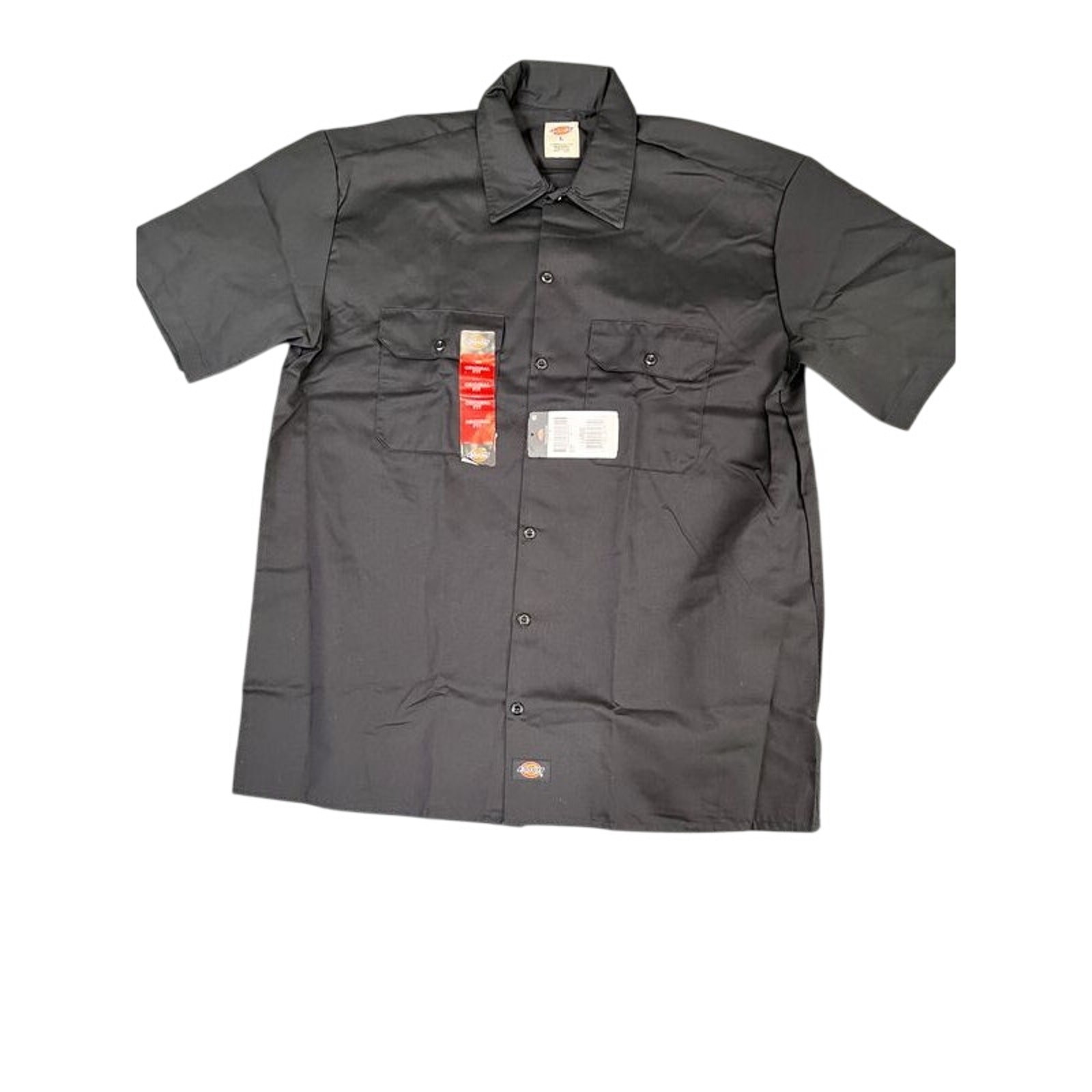 Men’s Dickies L Black Short Sleeve Work Shirt NWT New With Tags gallery