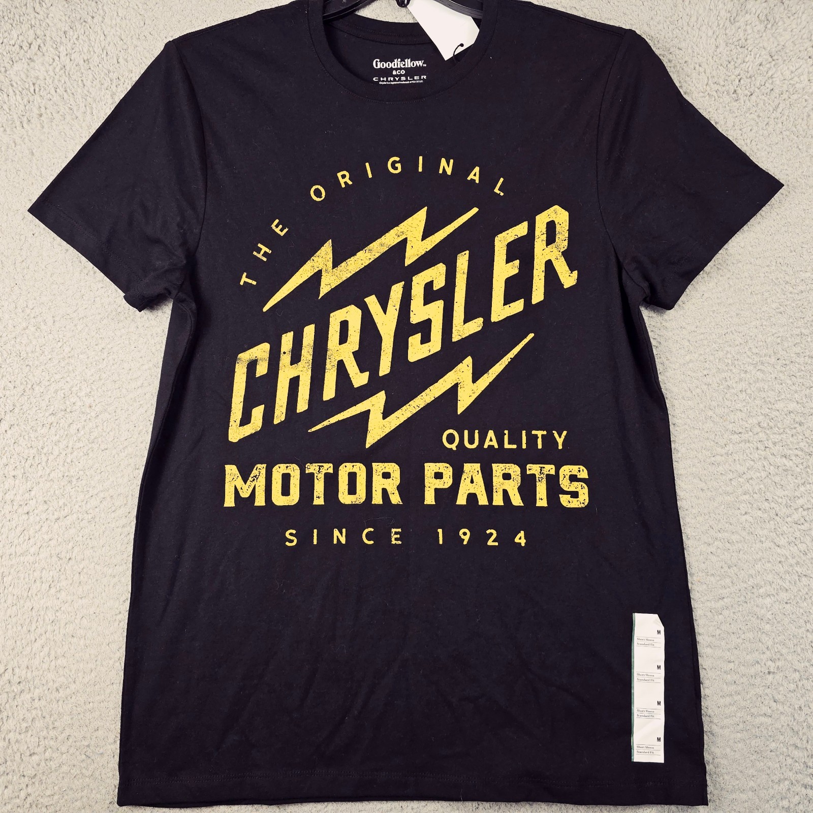 Chrysler Shirt Mens Medium Black Casual Mopar American Car Prowler Plymouth NWT