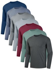 7 Pack Men’s Quick Dry Long Sleeve Shirts Moisture Wicking UV UPF 50+Sun Pro …