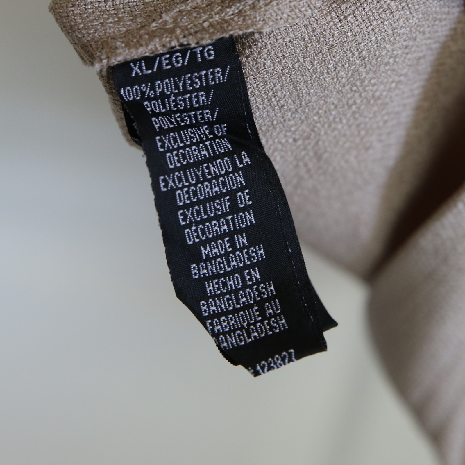 Zuma Beach Club Textured Fabric Men’s Shirt Size XL Tan Beige Linen Look NEW NWT gallery