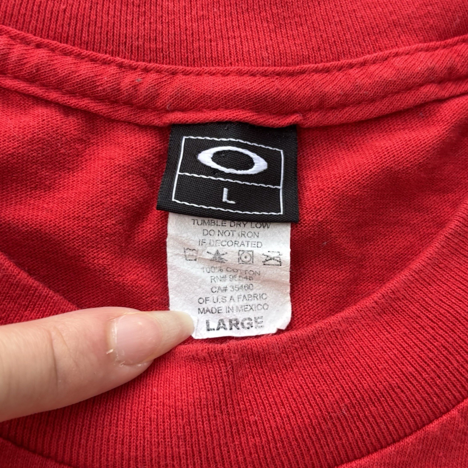 Y2K Oakley Red Logo Circle O Shirt Large gallery