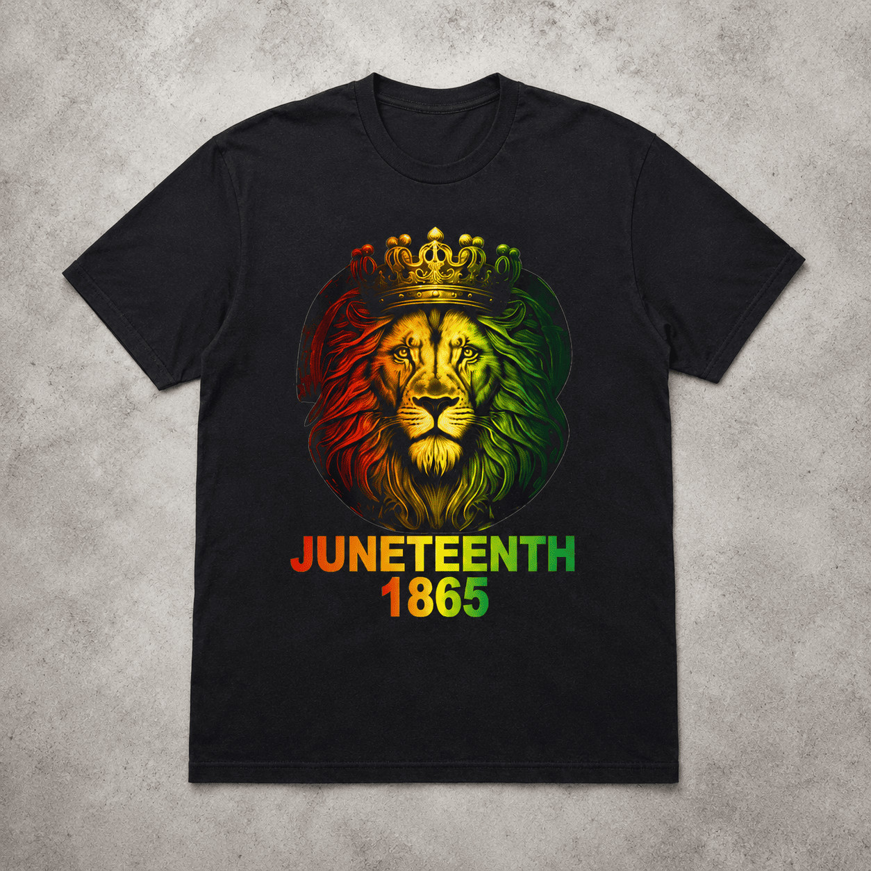 1865 Juneteenth Lion Freedom Day Black Pride Men's Graphic T-Shirt gallery