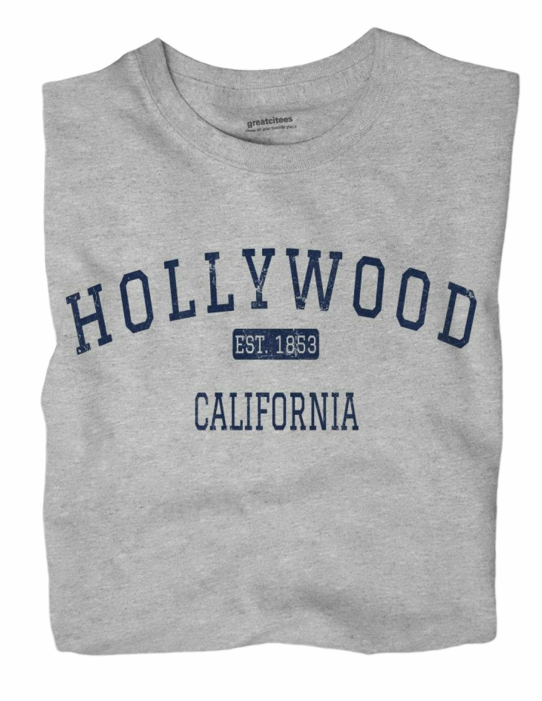 Hollywood California CA T-Shirt Los Angeles EST