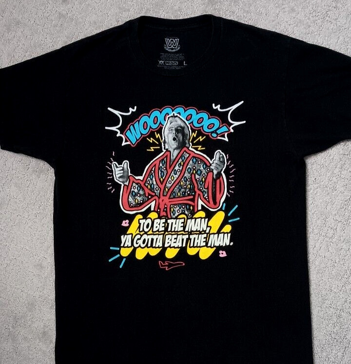 WWE Legends Ric Flair 2018 Print T Shirt _ Size Large,runs small see measurement