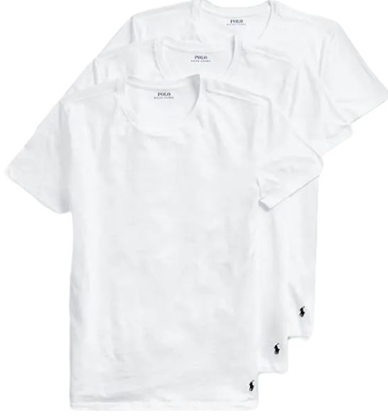 3 POLO RALPH LAUREN MENS 1XL TO 4XL BIG & TALL WHITE BLACK STRETCH CREW T-SHIRTS gallery