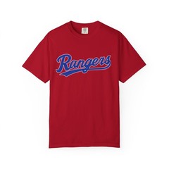 Texas Rangers Baseball MLB Rangers Team Name T-shirt | Mascot Logo Tee
