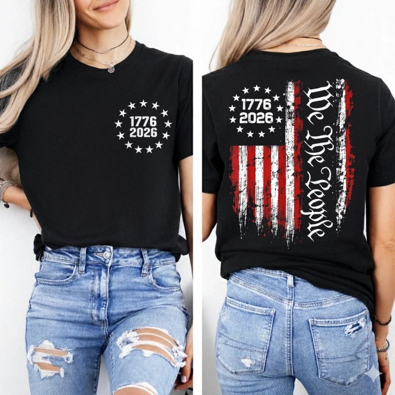 250 Anniversary USA 250th American Flag Patriotic 250 Years (Front/Back) T-Shirt gallery