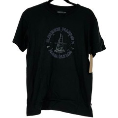 Florence Marine Men’s Small Catamaran Organic Cotton Black T-Shirt E11