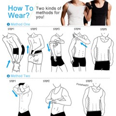 Men Toning Vest Compression Shirt Tanktop Gynecomastia Belly Control Body Shaper