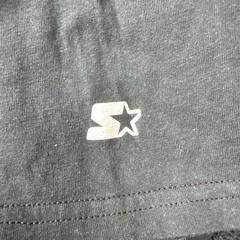 Starter Big Logo Graphic Crew Neck T Shirt Men’s 2XL Black Silver Spellout