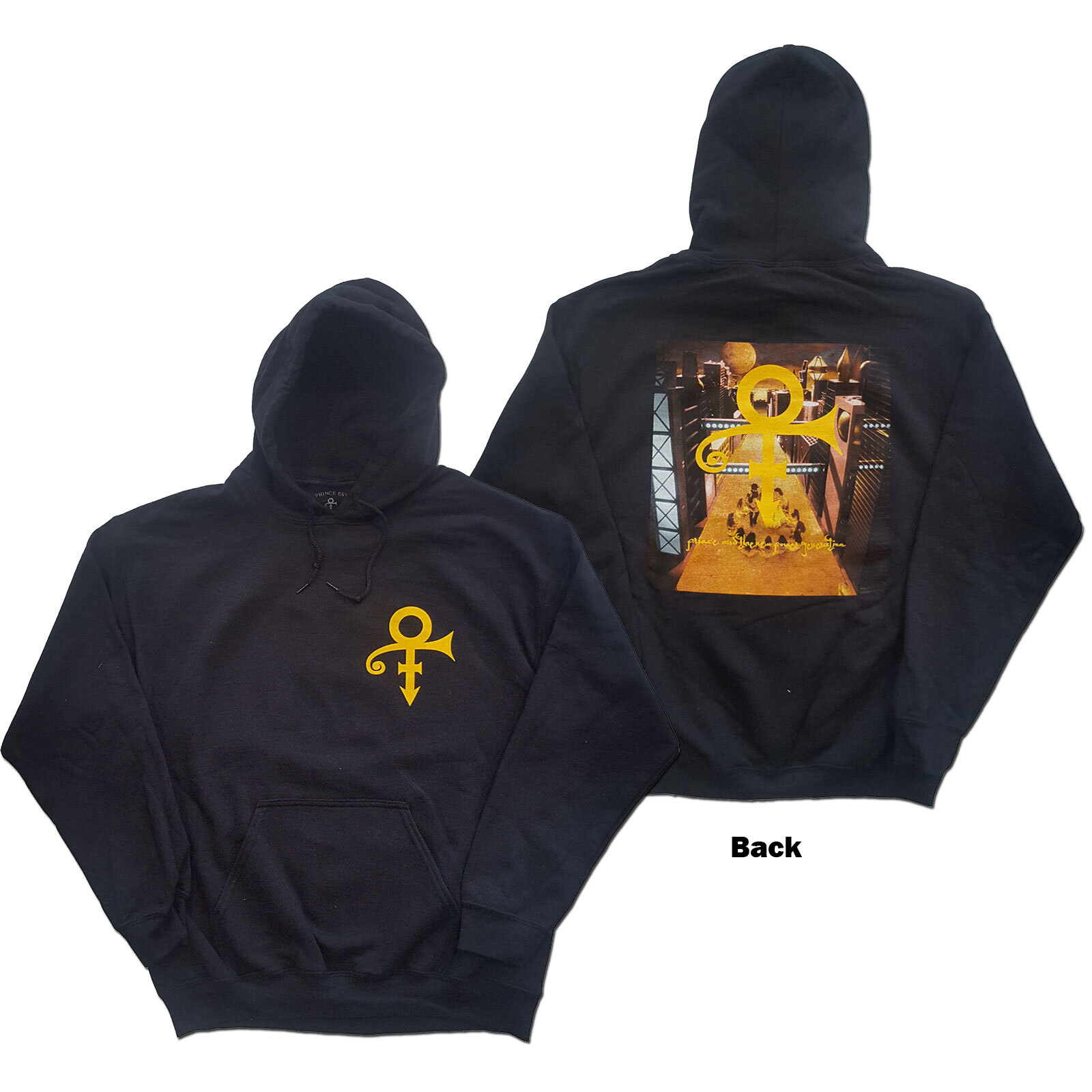 Prince Unisex Pullover Hoodie: Love Symbol (Back Print)