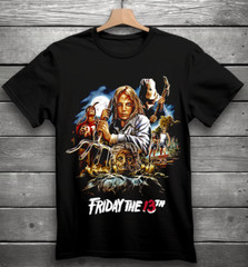 Friday The 13th Movie Horror T-Shirt Black S-3XL