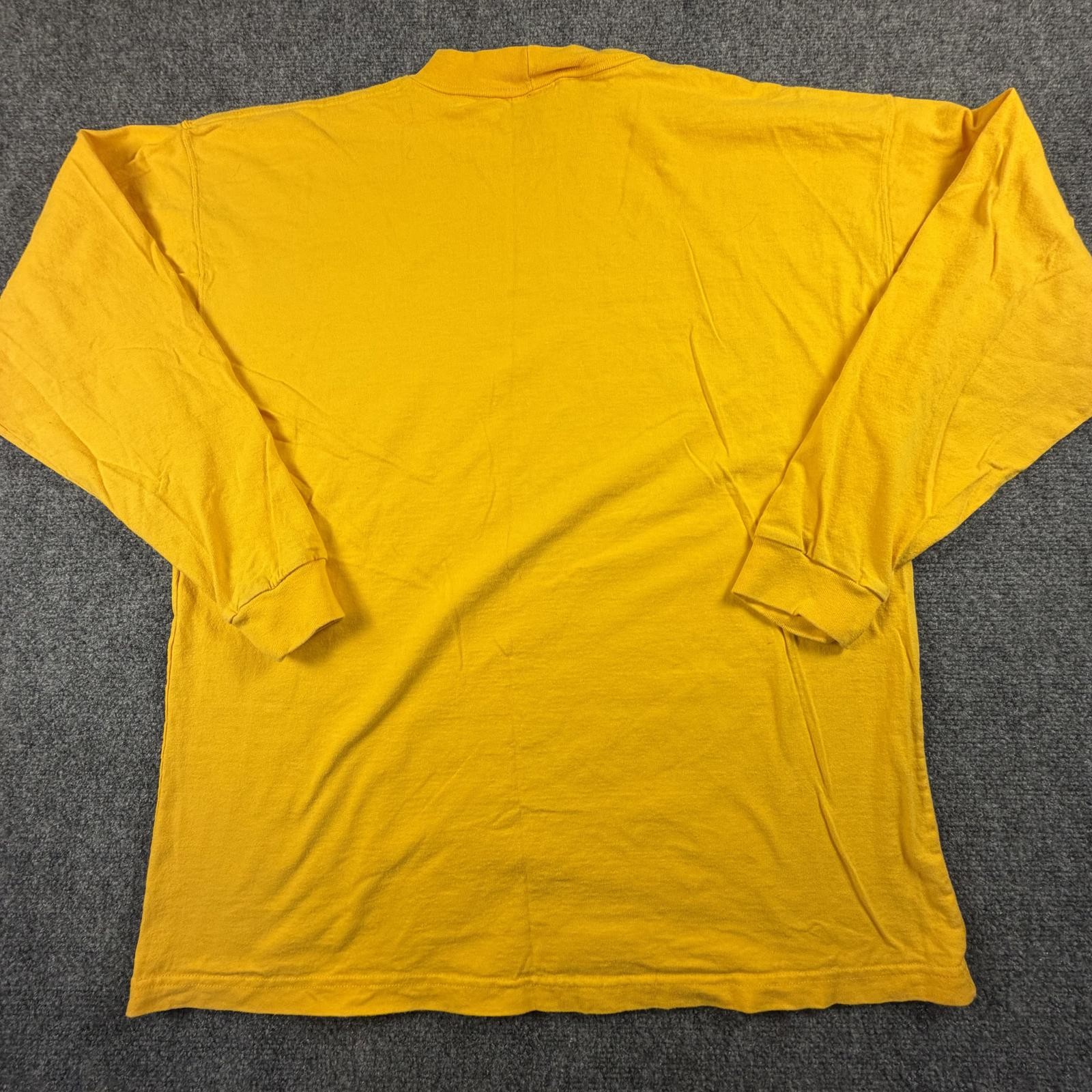 Reebok Men's Long Sleeve Activewear Shirt Yellow Size Large #1007 gallery