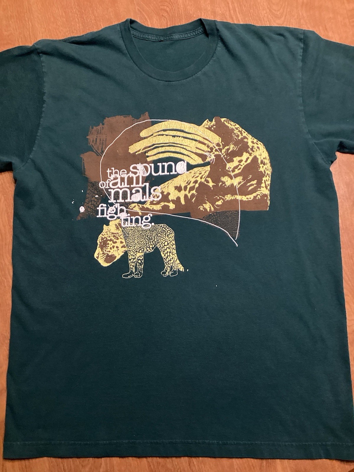 Vintage Y2K The Sound Of Animals Fighting Shirt Size XL Green Rx Bandits gallery