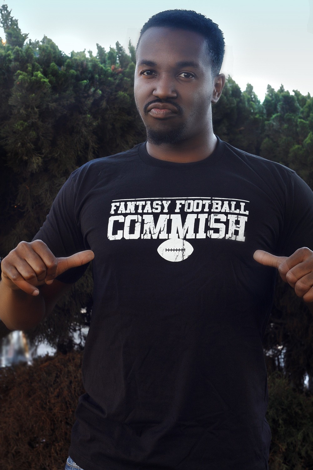 Mens Fantasy Football Commish T Shirt Funny Gift for Dad Game day Graphic Cool gallery