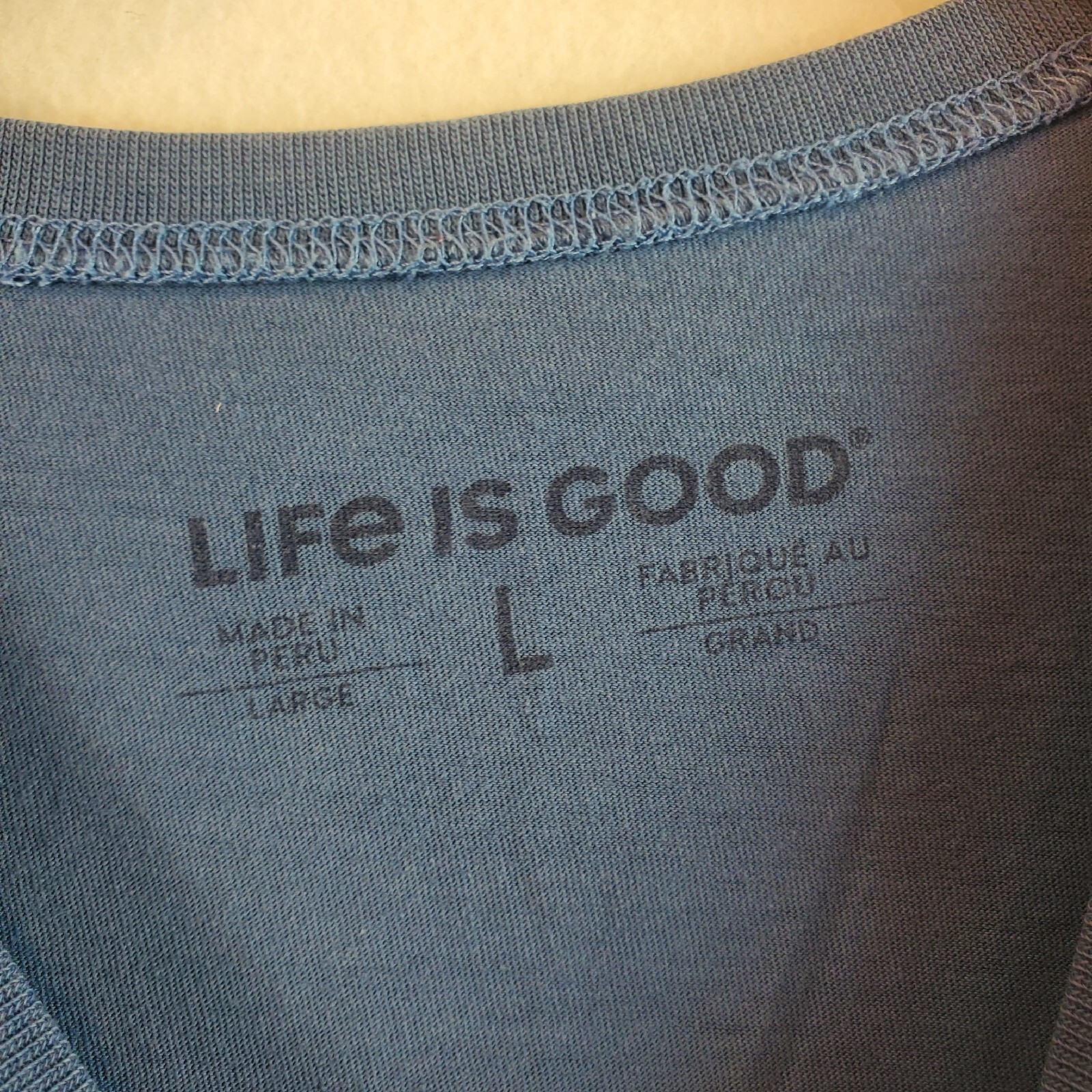 Life is Good Men's tshirt Land of the Free Home of the Brave American Flag Shirt gallery