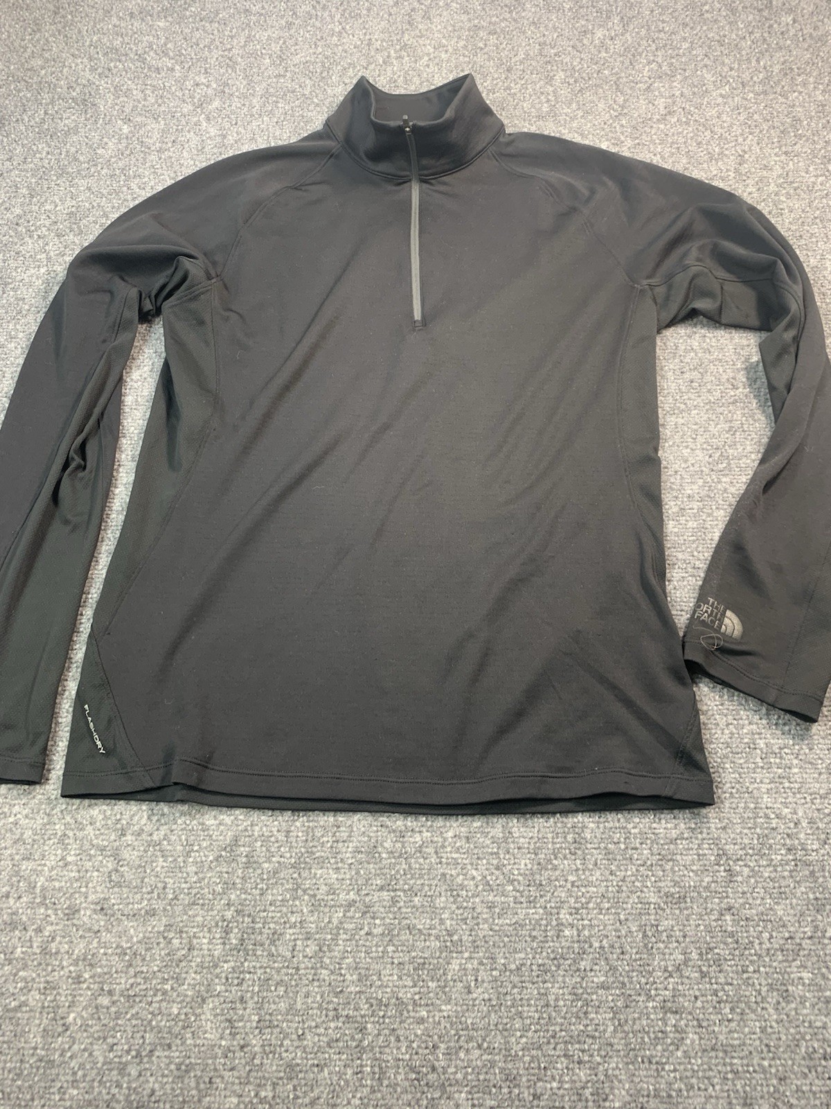 North Face Shirt Mens Small Black Long Sleeve 1/4 Zip Casual Lightweight gallery
